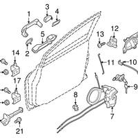 New Genuine Nissan Gasket - Door Outside Handle, Front OE 806521HL0A