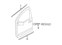 New Genuine Nissan Front Door Belt Molding Outer Right (2004-2015) OE 80820ZC30A