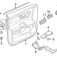 New Genuine Nissan Seal Assy-Front Door Inside Lh OE 808353TA0A