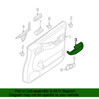 New Genuine Nissan Armrest Frt Lh 809419CL0D / 80941-9CL0D OEM