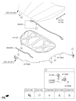New Genuine Kia Cadenza Hood Lift Suppoer Lifter Left OE 811613R050DS