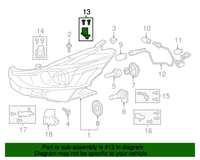Genuine Toyota OE Retainer, Headlamp P 81193-47150