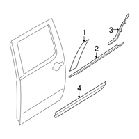 New Genuine Nissan Cover-Sash OE 822879FG0A