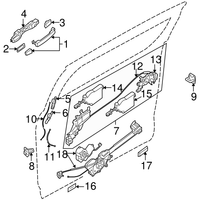 New Genuine Nissan Cable Assy-Outside Handle OE 825305Z000