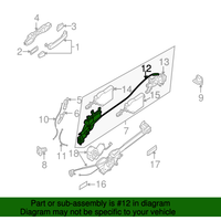 New Genuine Nissan Cable Assy-Outside Handle OE 825305Z000