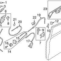 Genuine Nissan Quest Sliding Door Handle Outside Right (2011-2017) OE 826401JA2A