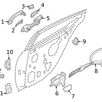 New Genuine Nissan Altima Door Handle Cover Exterior (2019-2024) OE 826466CA0A