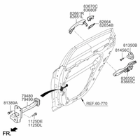 New Genuine Hyundai Sonata Door Handle Assembly Left OE 82651C1000