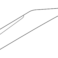 New Genuine Nissan Moulding - Rear Door, Rh OE 828709UA0A