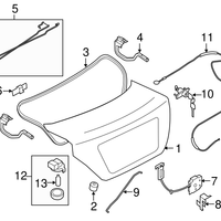 New Genuine Nissan Cable Trunk Lid 846523BA0A / 84652-3BA0A OEM