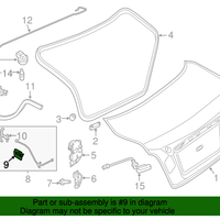 New Genuine Nissan Holder-Inside Handle 846947Y000 / 84694-7Y000 OEM