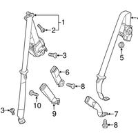 New Genuine GMC Acadia XT5 Rear Seat Belt Retractor Kit Center OE 84826212