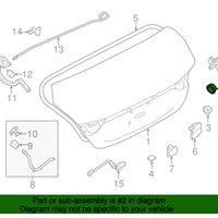 New Genuine Nissan Stopper 84840JB10A / 84840-JB10A OEM