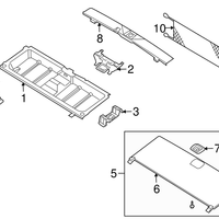 New Genuine Nissan Board Assy Luggage Floor,Lh 84907ZQ00A / 84907-ZQ00A OEM
