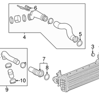 New Genuine GM Air Cooler Inlet Air Hose Seal (2016-2022) OE 84958016
