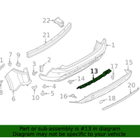 New Genuine Nissan Bracket-Rear Bumper OE 850406RR0A