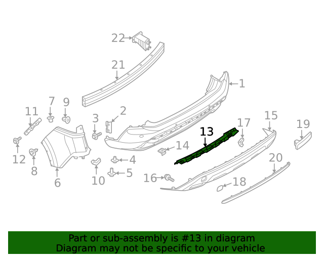 New Genuine Nissan Bracket-Rear Bumper OE 850406RR0A
