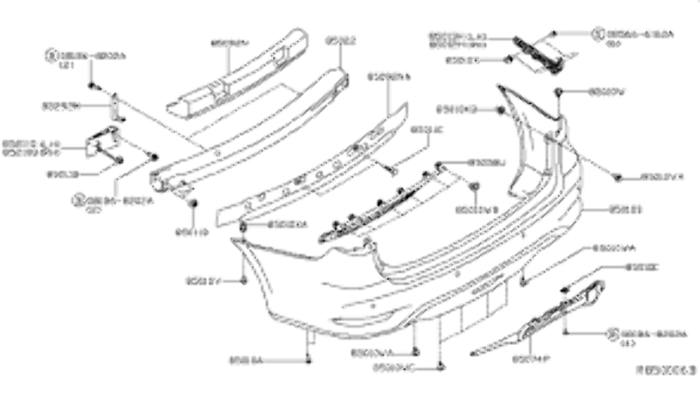 New Genuine Infiniti QX60 Rear Bumper Stiffener (2016-2020) OE 850589NC0A