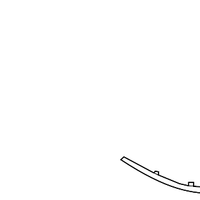 New Genuine Nissan Moulding-Rear Bumper,Rh 850745AA0A / 85074-5AA0A OEM