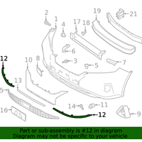 New Genuine Nissan Moulding-Rear Bumper,Rh 850745AA0A / 85074-5AA0A OEM