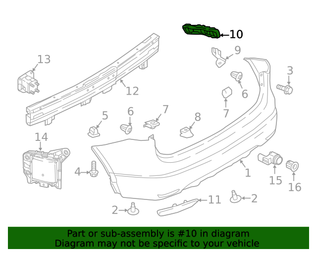 New Genuine Nissan Bracket-Rear Bumper Side,Lh 85221DF30A / 85221-DF30A OEM