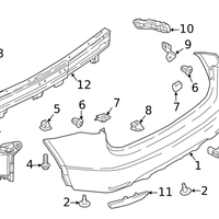 New Genuine Nissan Bracket-Rear Bumper Side,Lh 85221DF30A / 85221-DF30A OEM