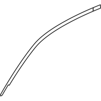New Hyundai Front Door Frame Upper,RH Black Tape (2019-2020) OE 86372J3000