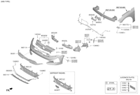 Genuine Hyundai Sonata Front Bumper Absorber Energy Right (2021-2022) 86524L0300