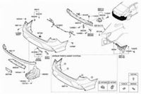 New Genuine Hyundai Sonata Rear Bumper Bracket Side Right OE 86564A5010