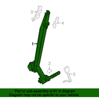 New Genuine Nissan Belt Assy-Tongue, Pretension Frt Rh OE 868849UF8A
