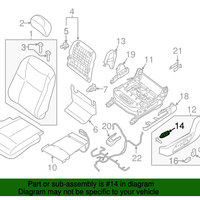 New Genuine Nissan Switch Assy-Front Seat 87016JM00A / 87016-JM00A OEM