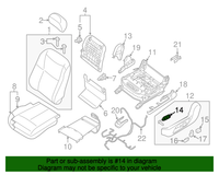 New Genuine Nissan Switch Assy-Front Seat 87016JM00A / 87016-JM00A OEM