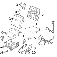 New Genuine Nissan Finisher Assy - Cushion, Front Seat Lh 873803TA0A OEM