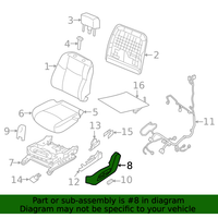 New Genuine Nissan Finisher Assy - Cushion, Front Seat Lh 873803TA0A OEM