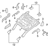 New Genuine Nissan Cover-Seat Slide 875053JA0A / 87505-3JA0A OEM