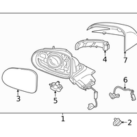 Genuine Hyundai Santa Fe Front Door Mirror Assembly Right (2020) OE 87620S2280