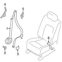 New Genuine Infiniti Seat Belt Bolt (x1) OE 878507990B