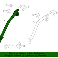 New Genuine Nissan Seat Belt Kit-Rr Seat Tongue 888443RM8A / 88844-3RM8A OEM