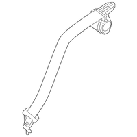 Genuine Nissan Ctr-3Pt Belt Assy-Rr Tongue OEM 888543RM8A