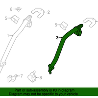 Genuine Nissan Ctr-3Pt Belt Assy-Rr Tongue OEM 888543RM8A