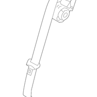 Genuine Nissan OE Belt Assy-Tongue,Rear Seat Center 88854-6LD8A