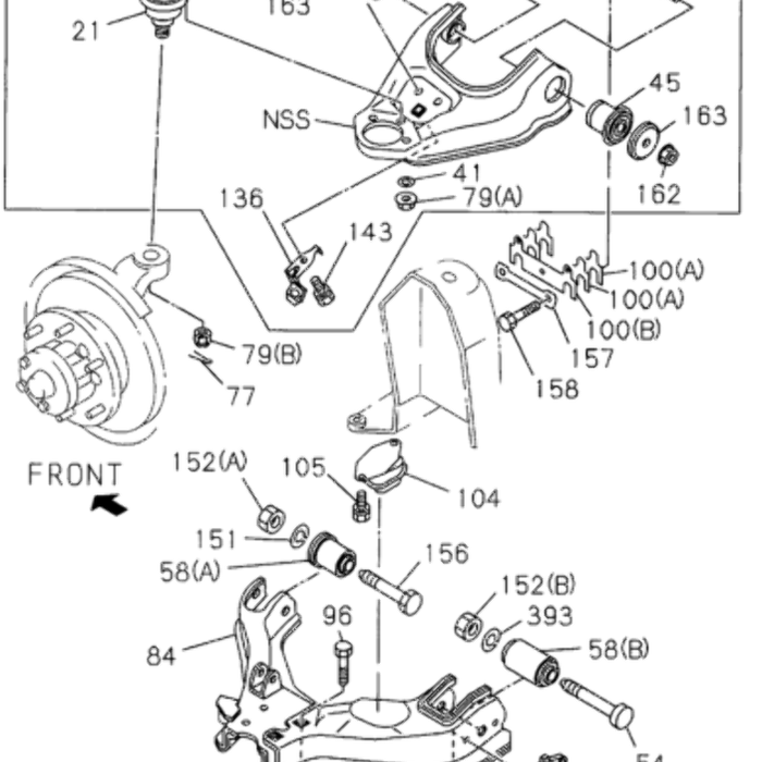 New Genuine Honda Passport Suspension Pin Fulcrum OE 8941733591