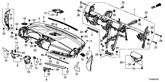 Genuine Honda Bolt Flange (8X19) (2015-2021) OE 90134T5AJ01