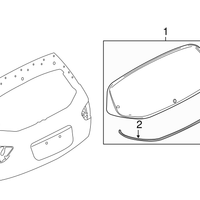 New Genuine Nissan / Infiniti Moulding-Back Door 903523JA0A OEM