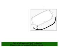 New Genuine Nissan / Infiniti Moulding-Back Door 903523JA0A OEM