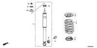 Genuine Honda Rear Suspension Strut Lock Nut (10MM) (2006-2015) OE 90364SNA003