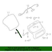New Genuine Nissan Stay Assy - Back Door, Rh 904501KA2A / 90450-1KA2A OEM