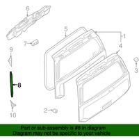 Genuine Nissan Armada Tailgate Strut Lift Support Stay Trunk Left OE 904517S40B
