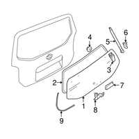 New Genuine Nissan Bracket Back Door Stay,Rh 90458EA500 / 90458-EA500 OEM