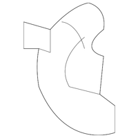 New Genuine Nissan Bracket Back Door Stay,Rh 90458EA500 / 90458-EA500 OEM